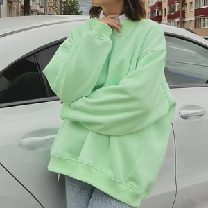 Personnalisé basiques Streetwear poids lourd col rond pull surdimensionné hiver sweat-shirt en coton éponge mélangé - Product Image 4