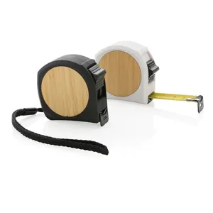 Flessometro in bambù RCS sostenibile da 5m/19mm, metro a nastro promozionale per merchandising - Product Image 3