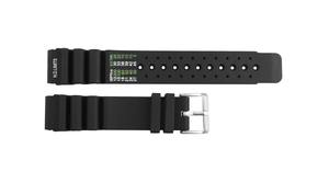 JD419 Unisex Aqualand 20mm Black Silicone Sport Band Bracelet Stainless Steel Wristband Adjustable Breathable Durable Soft Light - Product Image 5