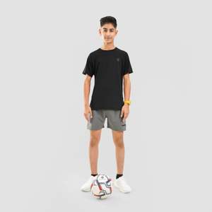 T-shirt pour homme en polyester 100% avec motif lettres, tissu tricoté compressé, personnalisable, noir - 180g 240g, Youth Advantage - Product Image 4