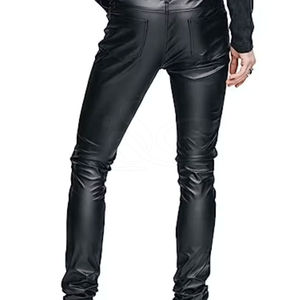 Pantalones de Cuero para Hombre de Fábrica al por Mayor, Marca Privada con Calidad Premium, Pantalones de Cuero para Hombre para Venta en Línea - Product Image 3