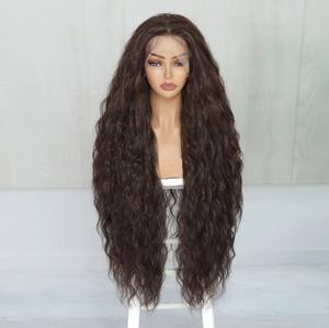 Pelucas de Cabello Remy Brasileño de Alta Calidad con Frente de Encaje para Mujeres Negras, con Base de Seda, Densidad 130%-150%, Venta al Por Mayor - Product Image 5