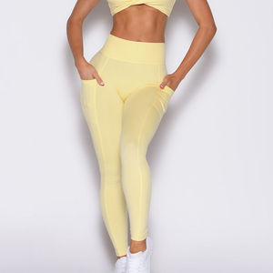 Custom Logo Solid Breathable High Waist Butt Lift Leggings with V <b>Shape</b> Back for Women - Product Image 1