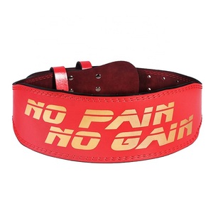 Cinturón de levantamiento de pesas de cuero genuino para gimnasio personalizado con acero ajustable para hebilla personalizada de Pakistán - Product Image 1