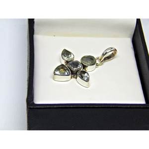 Pendentif améthyste verte fait à la main en argent sterling 925 pendentif à breloque mignon avec motif numérique de pierres précieuses - Product Image 6