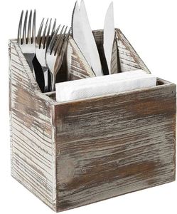 ที่ขายดีที่สุดชนบท 3 ช่องที่วางภาชนะไม้เคาน์เตอร์ครัวร้านอาหาร - Product Image 6