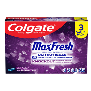 Colgate MaxFresh Knockout Mint Toothpaste, 3 Pack, 6.3 oz - Product Image 6