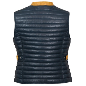 Chaleco de invierno acolchado transpirable para mujer, chaqueta de plumón sin mangas, Chaleco de cuero para mujer, ropa de trabajo, cuero brillante, mejor valorado, venta al por mayor - Product Image 5
