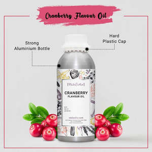 น้ำมันแต่งกลิ่นแครนเบอร์รี่ HP Valia ชนิดละลายน้ำ สำหรับวีแกน ปราศจาก GMO ใช้ตกแต่งเบเกอรี่ สีเหลืองอ่อน เกรดส่งออก - Product Image 4