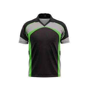 Ensemble complet d'uniformes de cricket personnalisés, imprimés par transfert thermique, grande taille, 100% polyester, maillot de football et survêtement - Product Image 2
