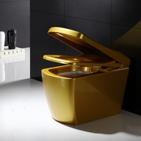 WC intelligent de luxe Golden S350 avec jet d'eau, à poser au sol, à évacuation verticale, monobloc sans réservoir
