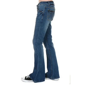 Jeans droits amples pour hommes, style streetwear, OEM, haute qualité, respirants, motif personnalisé, denim délavé, couleur unie, collection automne - Product Image 2