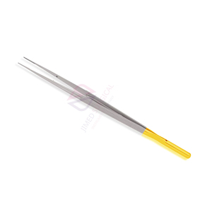 Pinzas de microcirugía de acero inoxidable 170mm rectas, semi-auriculares, DeBakey, instrumento quirúrgico de precisión reutilizable - Product Image 6
