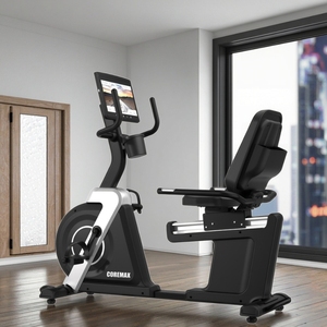 Vélo couché professionnel le plus vendu avec écran tactile Android de 15,6 pouces, résistance électrique intelligente PMS pour la salle de sport - Product Image 3