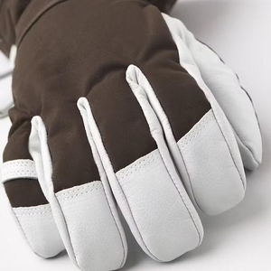 Gants de ski imperméables et coupe-vent pour l'extérieur, avec sangle de poignet réglable, logo personnalisé en cuir pour hommes, snowboard - Product Image 5