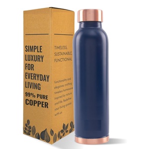 Pink Color Ayurveda Yoga Health Benefit Copper <b>Water</b> <b>Bottle</b> <b>Slim</b> and Elegant Best Selling Available At Lowest Price for Sell - Product Image 4
