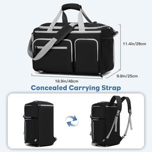 Large Pickleball <b>Backpack</b> with 30-40L Capacity Holds 4 Paddles <b>Accessories</b> Shoe Compartment Fence Hooks Multiple Storage Pockets - Product Image 5