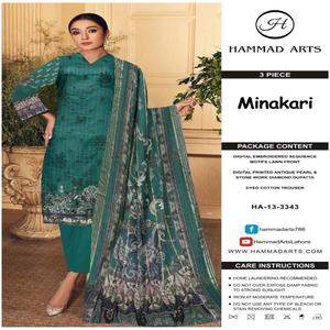 Trajes de césped bordados de larga duración de alta calidad para adultos Ropa informal pakistaní India confiable para damas Master Copy - Product Image 3