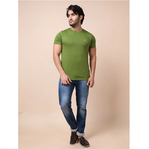 Camiseta de media manga de algodón 100% Premium para hombre, cuello redondo básico, estilo versátil, moda sin esfuerzo, patrón de estampado cómodo para todo el día - Product Image 1