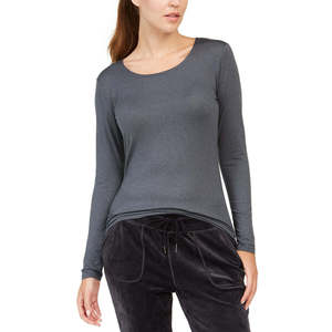 Top Comodo da Donna 32 Degrees in Grigio Extra Small, Abbigliamento Casual Confortevole - Product Image 1