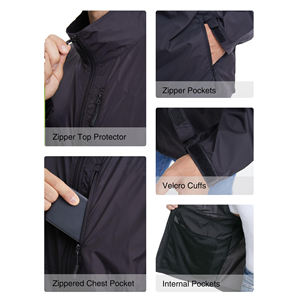 Veste de luxe personnalisée de haute qualité pour hommes entraînement course à pied vêtements de sport mode sensation de nu col montant vestes pour hommes - Product Image 5