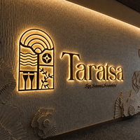 Letrero Comercial LED Personalizado Impermeable, Letras de Canal Acrílicas Metálicas 3D Retroiluminadas, Letrero con Logotipo de Empresa para Exteriores