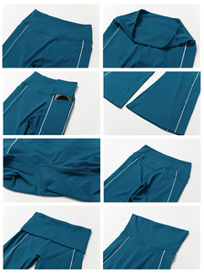 Nuevo conjunto de dos piezas de Fitness de alta calidad, conjunto de ropa de Yoga para gimnasio para mujer, conjunto de ropa deportiva sin costuras para Fitness personalizado - Product Image 5