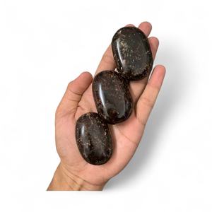 Vente en gros de pierres de paume en sodalite de qualité supérieure MUNTAHA AGATE, polies, ovales, cristal de guérison, 100-150g pour collection - Product Image 5