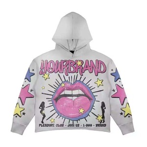 Sweat à capuche unisexe surdimensionné à épaules tombantes, lourd, 100% coton, écologique, personnalisable pour streetwear graphique - Product Image 5