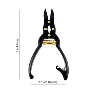 Cortador de uñas de doble acción, cortadores de uñas encarnadas recubiertas de Color negro con bloqueo trasero, pinza de uñas de acero inoxidable alemán - Product Image 3