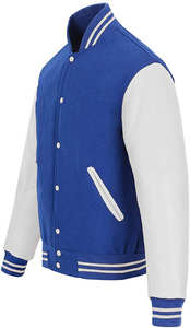 Veste Letterman Varsity avec manches en similicuir Vente en gros Mode masculine Veste Letterman Baseball Vêtements d'hiver - Product Image 2