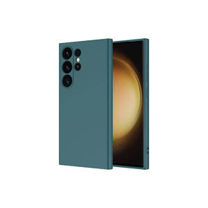 Funda de Silicona Líquida Premium ASMA Mara para Samsung Galaxy S24 Ultra, Estilo Ins, Verde Oscuro, Antigolpes y Protectora - Product Image 1