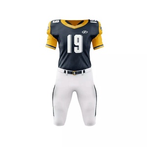 OEM High Quality American Football Blank Jersey Custom Team <b>Name</b> Design Digital Print Breathable Quick Dry UV Protection 100% - Product Image 4