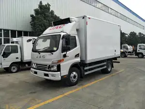 Fabrika fiyat truck kamyon 4 ton soğuk hava tertibatlı kamyon dondurucu buzdolabı kutusu kamyon