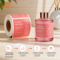 Étiquettes autocollantes imperméables pour bougies, autocollants en vinyle résistants à la chaleur pour pots de bougies parfumées, emballage en rouleau, forme d'étiquette personnalisée