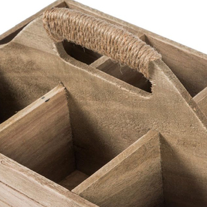 High Quality Durable Vintage Wooden Storage Box Farmhouse Rustic Wood <b>Caddy</b> for Tableware Available Reasonable Price Wholesale - Product Image 5