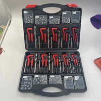 261pcs Outil de réparation de filetage HSS Drill Helicoil Kit avec boîtier en plastique
