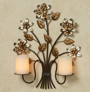 Best Selling Ornate Iron Wall Sconce For Traditional Wall Decoration Featuring Detailed Metal Work And Warm <b>Illumination</b> - Product Image 1