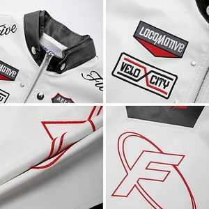 แจ็คเก็ตเบสบอลลำลองแบบมีโลโก้ดีไซน์เนอร์สั่งทำขายส่งสำหรับผู้หญิง เสื้อแจ็คเก็ตเลตเตอร์แมนผ้าฝ้าย เสื้อแจ็คเก็ตวาร์ซิตี้แบบยูนิเซ็กซ์ - Product Image 6