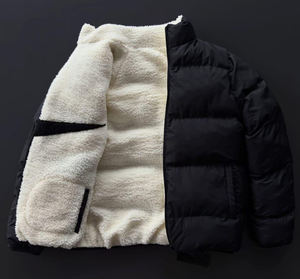 Chaqueta de Invierno Acolchada con Forro Sherpa, Teñida, Transpirable, Personalizable, Unisex, para Hombre y Mujer, Impermeable, Protección Contra el Viento, Suministro al por Mayor - Product Image 2