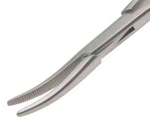 RTS kualitas tinggi Spencer Well <span class=keywords><strong>Artery</strong></span> <span class=keywords><strong>Forceps</strong></span> 150m melengkung dan lurus sepenuhnya bergerigi baja tahan karat rahang instrumen bedah - Product Image 6