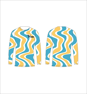 Ferocious Long Sleeve T-<b>Shirt</b> <b>Geometric</b> Pattern O-Neck Quick Dry Men's Casual Knitted Top - Product Image 1
