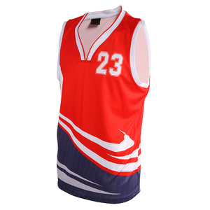 Ensemble de maillots de basket-ball personnalisés pour hommes en gros, 100 % polyester, impression par sublimation, séchage rapide, respirant - Product Image 2