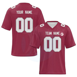 เสื้อฟุตบอลอเมริกันแบบหนา รุ่นล่าสุด สไตล์อเมริกัน MOQ ต่ำ แขนสั้น - Product Image 1
