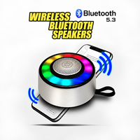 Speaker Bluetooth 5.3 Portabel Huayang OP-03 5W Lampu RGB TWS FM TF Tipe C Mini Nirkabel Berbahan Logam Isi Ulang