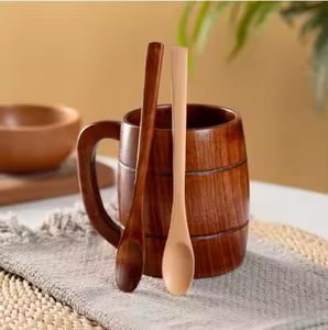 Las mejores cucharas para cocinar Juego de utensilios de cocina Cuchara antiadherente Cocina de madera de mango de Acacia natural de glowin fashion - Product Image 4