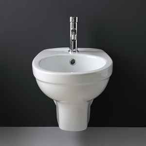 Juego de Artículos Sanitarios de Cerámica para Colgar en la Pared, Estilo Corsica, para Instalación en Baños - Product Image 3