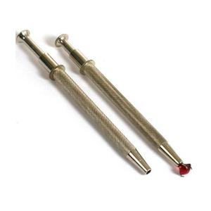 JIPSY Pen Style Diamond Gemstone Ball <b>Grabber</b> Piercing <b>Tool</b> Chrome Finish Pocket Design Stainless Steel 4 Prong Gem Holder - Product Image 3