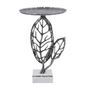 Nouvelle table d'appoint de mariage en argent avec base en marbre blanc Grande table d'appoint de style nouveau standard - Product Image 1