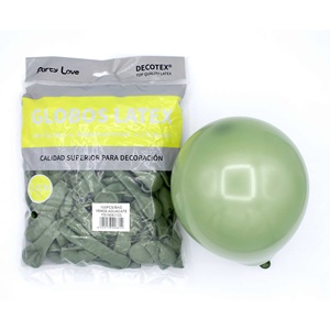 Palloncini in Lattice Party Love 12cm Verde Avocado 100pz Confezione Decorazione - Product Image 1